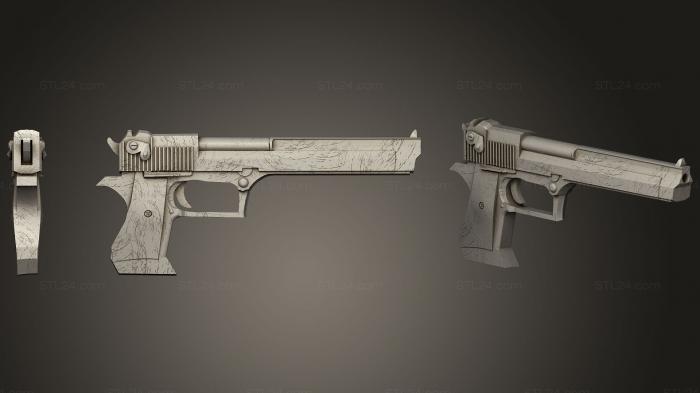 Оружие (Набор пистолетов 01 2, WPN_0161) 3D модель для ЧПУ станка